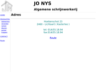Nys Jo Schrijnwerkerij Bvba