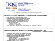 Site de Toc Services Sprl