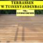Houten terras,tuinaanleg