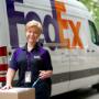 FedEx Express shipping courier in Boom