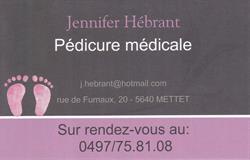 Jennifer Hebrant - Pédicure médicale