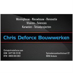 Bouwwerken Chris Deforce