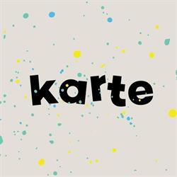 Karte Letterpress