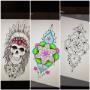 tatouage crâne indien In'k