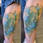 cover vieux tattoo carpe neo japonais couleur