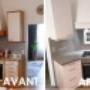 Cette cuisine a reçu une modernisation en changeant les façades, le plan de travail et la crédence. PORTAS change les éléments selon les besoins du client. Ici, on a pu garder le four.