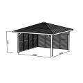 Tuinhuis-paviljoen-kiosk (S7774) 4370 x 4370mm