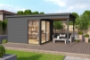 Luxe blokhut Domeo 2 met overkapping