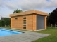 Modern houten garage S8935