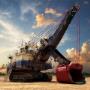 cable shovel with an ESCO® Production Master® cable shovel dipper