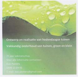 Dao Peeters Tuin - realisatie en onderhoud