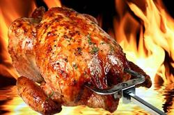 Pascal Kip aan 't spit