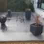 Nettoyage à haute pression d'une terrasse