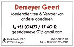 Taxi Geert Demeyer Kleit