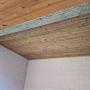 Plafond in thermo Grenen planchetten door Artsa Woodworks