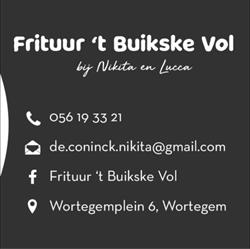 Frituur t'Buikske vol Nikita & Lucca