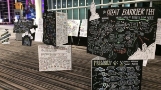 Live illustration on boards