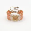 Bracelet Perles Miyuki Stellia Salmon