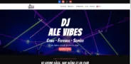 Realisation site web DJ Ale Vibes Liege